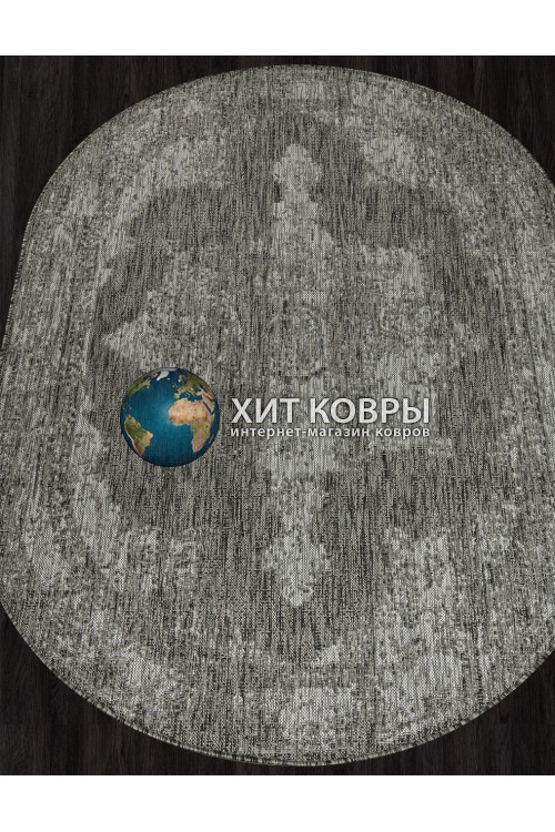 Российский ковер Kair 129 Серый овал